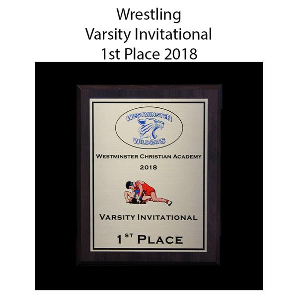 2018 Wrestling varsity invitational 1st place 
